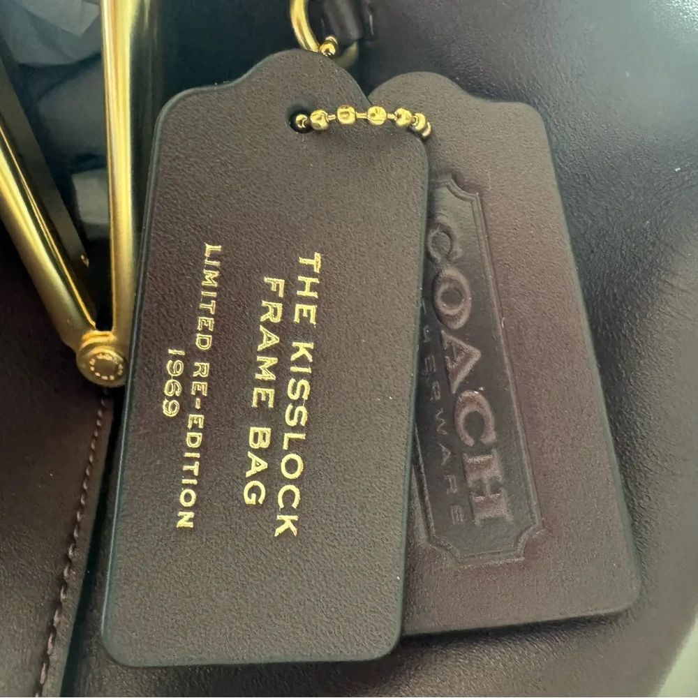 Coach Large Kisslock Frame Bag - Picture 5 of 16